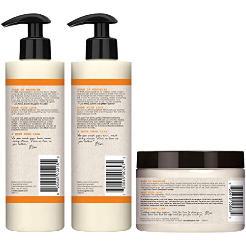 Carol¡¯s Daughter Coco Creme Sulfate Free Shampoo and Conditioner Set with Silicone Free Hair Butter, for Very Dry Curly Hair, with Coconut Oil and Mango Butter