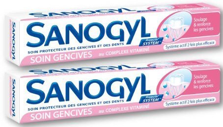 Sanogyl Soin Gencives Toothpaste for Irritated Gum Care (2 x 75 Ml Tubes) by Sanogyl