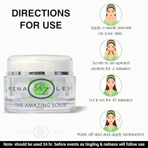 Natural Microdermabrasion Face Scrub and Skin Exfoliator