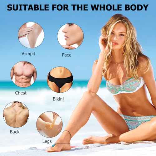 Double Wax Warmer For Hair Removal, Waxing Kit For Women & Men, Hard Wax Kit Wax Machine For Hair Removal Dual Wax Pot Warmer Professional Adjustable Temp Waxing Kit For Full Body, Facial, Home, Salon