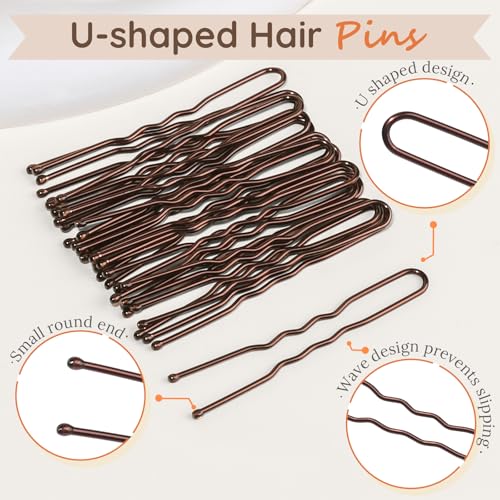 Hair Bun Maker Kit for Kids - 10 Nets, 2 Donuts, Bobby Pins
