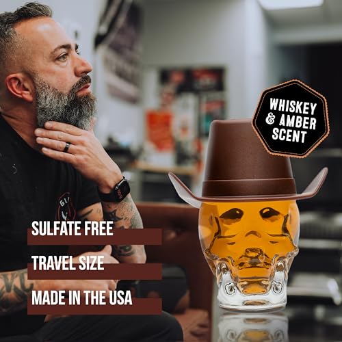 GIBS Grooming Signature Beard, Hair & Tattoo Oil, 1 oz Skull Jar