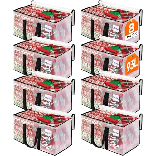 BlissTotes 93L Heavy Duty Moving Bags - 8 Pack (93L-8Packs) Large 28.7" x 14.2" x 14"
