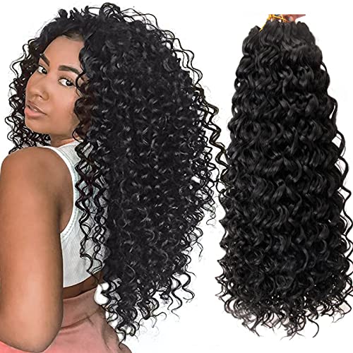 YXCHERISHAIR 8 Packs Curly Crochet Hair Extensions - GoGo Curl 18inch