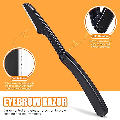 TsMADDTs 7-Piece Stainless Steel Tweezers Set for Eyebrows