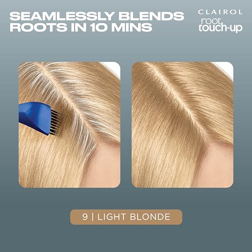 Clairol Root Touch Up Permanent Hair Dye Light Blonde 9 - Pack of 2, 1.1 Fl Oz