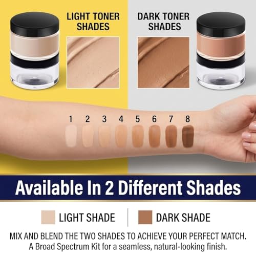 Waterproof Tattoo Cover Up Makeup Set - Full Coverage Concealer Cream