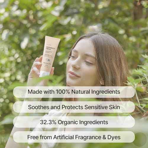 Calendula Cream | Face Moisturizer for Sensitive, Dry Skin | With Cica & Ceramide for Skin Barrier Repair & Hydration | 100% Plant Based