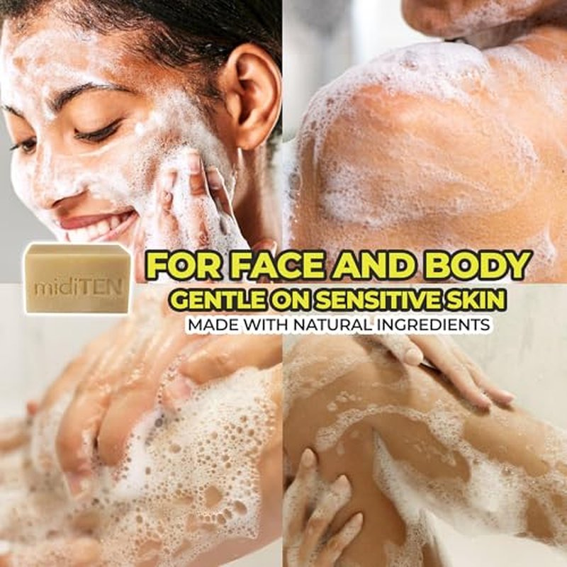 Kojic Acid Dark Spot Corrector Bar Soap ? With Alpha-arbutin, Hyaluronic Acid, Coconut Oil, Lemongrass Oil ? For All Skin Types ? Ultra Moisturizing ? All-Natural Ingredients (4OZ)