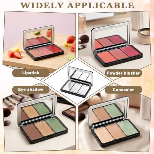 Magnetic Eyeshadow Palette with Mirror - Refillable Makeup Organizer