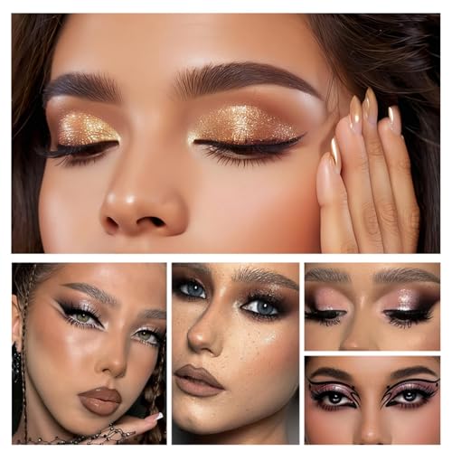 4-in-1 Eye Makeup Kit with Eyeshadow, Eyeliner & Brow Pencil