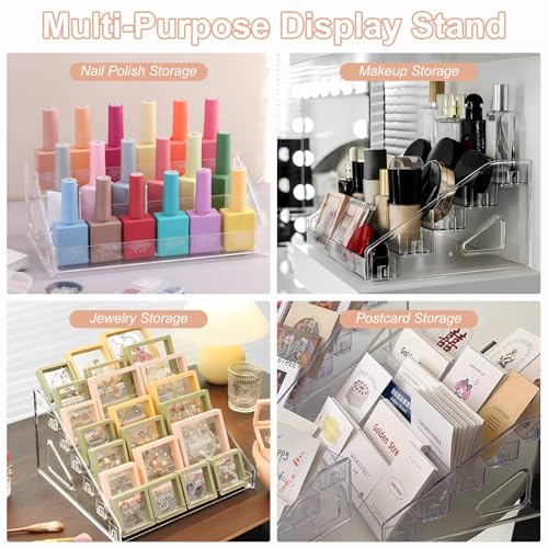 3-Tier Acrylic Nail Polish Organizer Stand