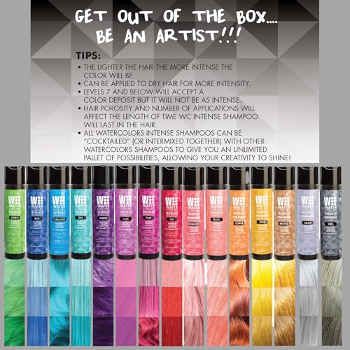 Watercolors Intense Red Color Depositing Shampoo 8.5oz