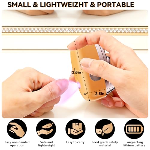 4-in-1 Electric Nail Clipper with LED Light ? Quiet Rechargeable Nail Grooming Kit, Grinder & Polisher, 2 Speed, Nail Debris Collector, Portable Gift Set