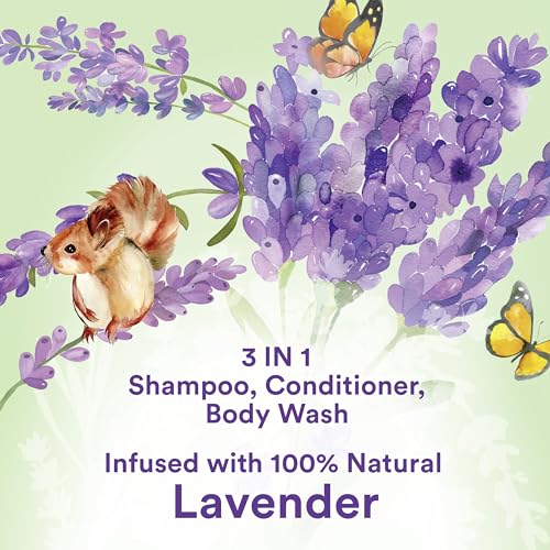 Suave Kids 3-in-1 Lavender Body Wash, Shampoo & Conditioner, 16.5 oz