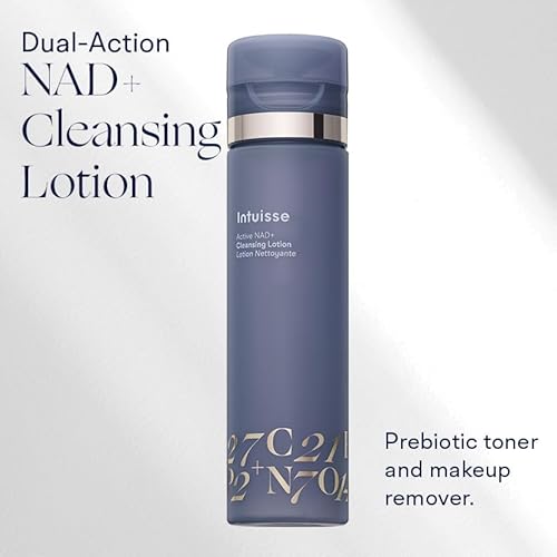 Active NAD+ Prebiotic Toner - Micellar Water & Makeup Remover? 5% Pharma-Grade NAD+ Cleanser with Centella Asiatica & A-Glucan Oligosaccharide ? Swiss Liposomal Technology ? 3.38 Fl Oz