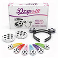 Soccer Hair Accessories Kit for Girls with Gift Box - 10 Pieces Including Headbands, Clips & Mirror