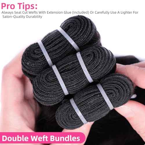 PerisModa Burmese Curly Bundles Human Hair 16 18 20 Inch 3C4A Raw Water Wave Quick Weave Hair 3 Bundles with Spiral Curly Ends 100% Unprocessed 15A Virgin Kinky Curly Human Hair Bundles Natural Black