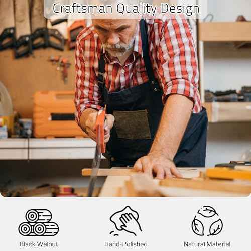 Nylon Hair Brush for Men, Mens Slick Back Hair Brush with Stiff Bristles & Wooden Walnut Handle for Thick & Fine Hair Smoothing, Detangling, Styling, Beard Straightens