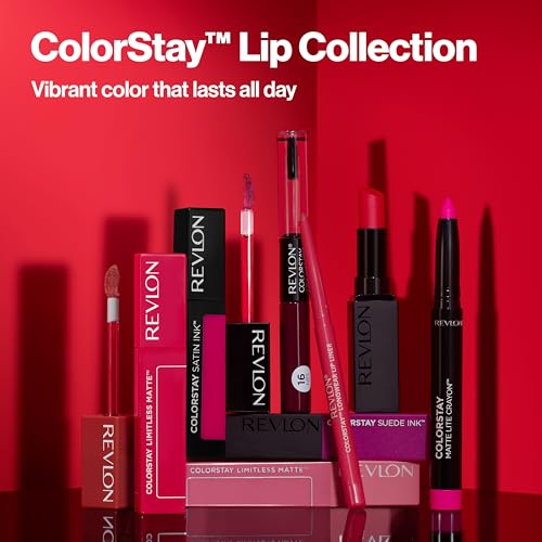 REVLON Liquid Lipstick with Clear Lip Gloss, ColorStay Overtime Lipcolor, Dual Ended with Vitamin E, 280 Stay Currant, 0.07 Fl Oz (Pack of 1)