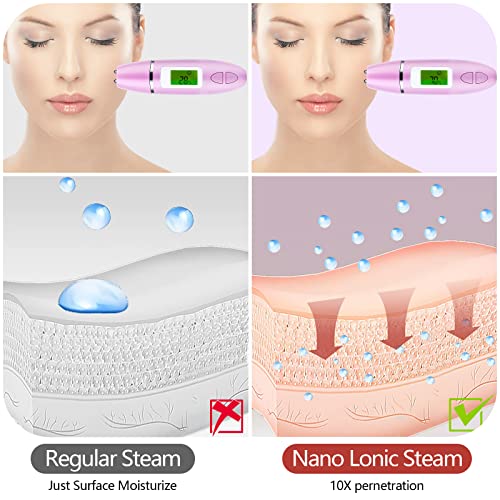 Crybeno Nano Ionic Facial Steamer with Blackhead Remover Kit