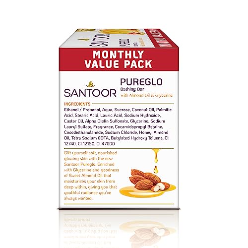 Santoor PureGlo Glycerine Soap, 125g