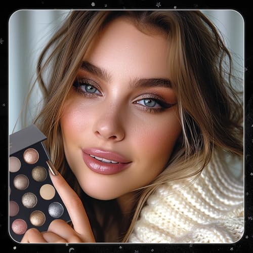 UCANBE 16-Color Eyeshadow Palette - Matte, Shimmer & Glitter