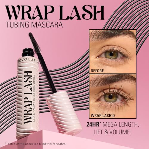 Revolution Wrap Lash Tubing Mascara - 24-Hour Volume & Length