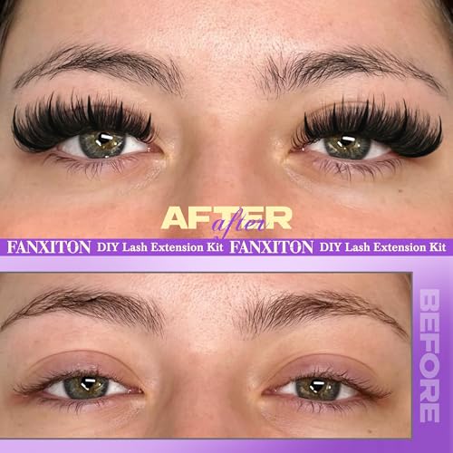 Manga Lash Clusters Natural Look Anime Japanese Eyelash Extensions 488 pcs 8-18MM Wispy Cluster Lashes for Cosplay, Thick Volume Wet-Look and Natural 2 Styles of Lash Extension with Thin Band