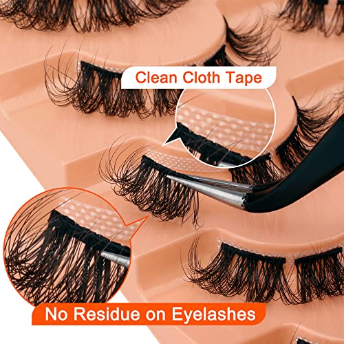 D Curl Cluster Lashes - 56pc Fluffy Wispy Eyelash Extensions