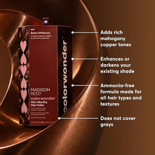 Madison Reed Demi-Permanent Hair Color Kit - 6MC Medium Auburn Brown