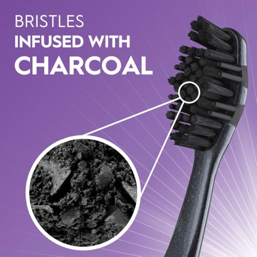 Oral-B 3D White Charcoal Manual Toothbrush 2-Pack, Medium