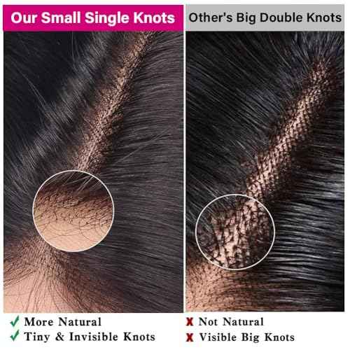 HD Lace Closure Deep Wave Human Hair 5x5 Closure HD Lace Curly Hair Closures for Black Women Pre Plucked 12A Virgin Hair Curly 16 Inch Wet and Wavy