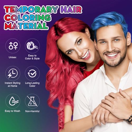 Temporary Hair Color Wax 4 Colors for Kids & Teens