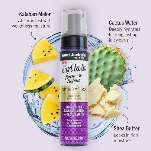 Aunt Jackie's Curl La La Mousse - Curling Foam, 8.5 oz