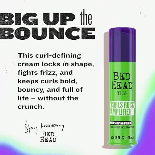 TIGI Bed Head Curls Rock Amplifier Curl Cream for Frizz Control, 3.38 oz
