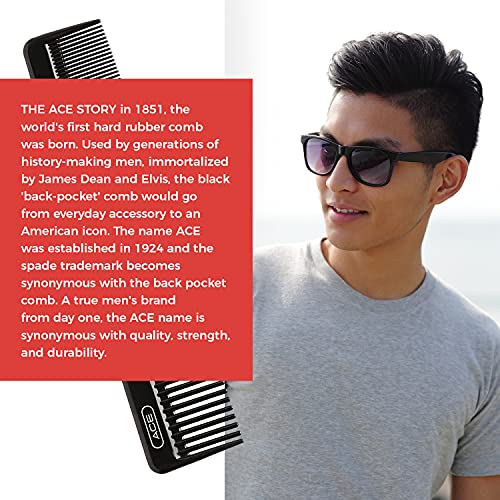 Goody Hair Ace Dressing Comb 7.5 Inch - Black | Pack of 1