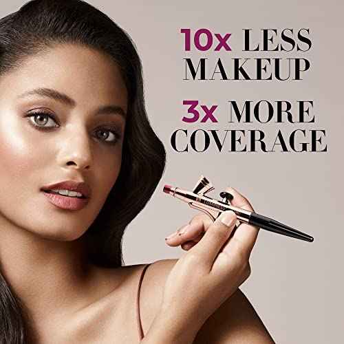 Luminess Air Icon Pro Airbrush System with 4-Piece Foundation Starter Kit, Medium Coverage - Quick, Easy & Long Lasting Application - Includes Silk 4-In-1 Foundation, Highlighter and Blush