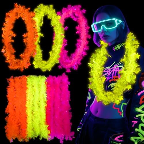 Mega-L 12 Pack Glow in The Dark Necklaces for Parties, Neon Neon Party Supplies
