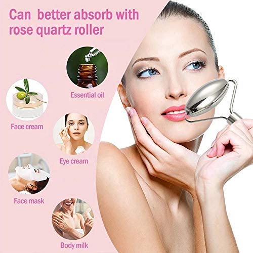 Ejoyfuture Stainless Steel Beauty Roller, Face Facial Roller Skin Care Tools, Massager for Face, Eyes, Neck, Body Muscle Relaxing and Relieve Fine Lines Wrinkles (Golden)