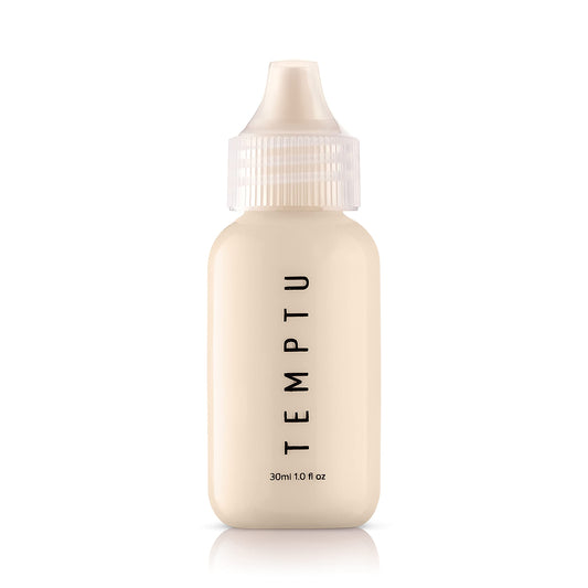 TEMPTU S/B Silicone-Based Airbrush Foundation: Professional Long-Wear Liquid Makeup, Sheer To Full Coverage For A Hydrated, Healthy-Looking Glow & Luminous, Dewy Finish On All Skin Types, 001 Porcelain, 1 Fl Oz