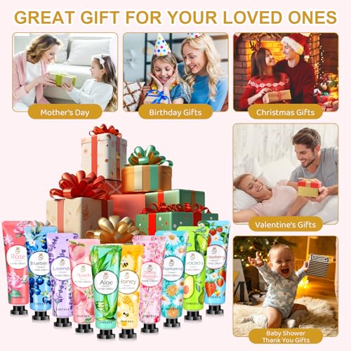 KIYTARBOO 36-Pack Travel Size Hand Cream Set - Moisturizing Mini Lotions