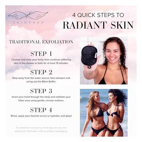 Bikini Exfoliating Scrub Mitt for Ingrown Hair & Razor Bump Treatment