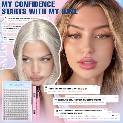 Natural Lash Extension Kit - 168Pcs Wispy Clusters 9-12MM