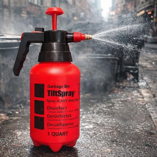 TiltSpray 32oz Heavy Duty Spray Bottle - Upside Down Use & Adjustable Nozzle