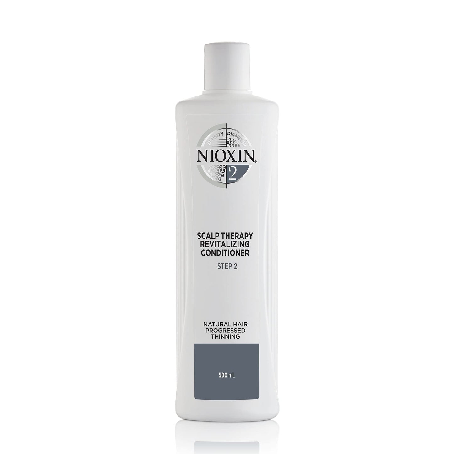 Nioxin System 2 Scalp Therapy Conditioner, Natural Hair with Progressed Thinning, 16.9 oz