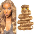 Honey Blonde Body Wave Human Hair Bundles 18-22 inch