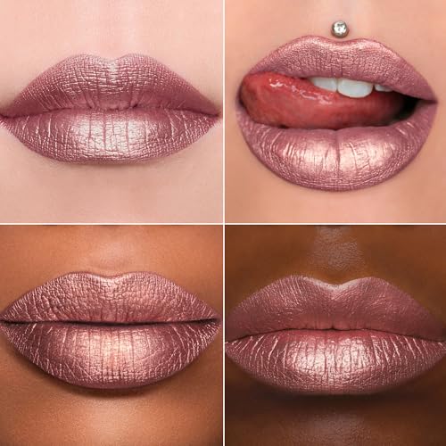 Metallic Pink Lipstick - Long Lasting, Transfer Proof Liquid Lip Gloss