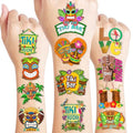 Tiki Hawaiian Luau Temporary Tattoos - 10 Sheets 100PCS