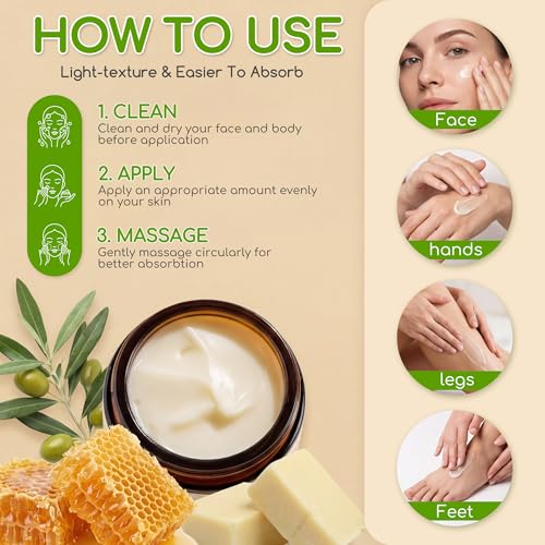 Grass-Fed Beef Tallow Face Moisturizer with Raw Honey - 4.2 OZ